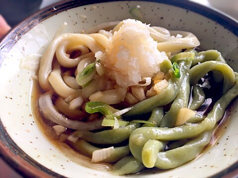 二色のおろしポン酢うどん